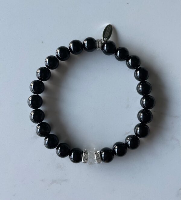 Sort Onyx armbånd - Nero Bella HV24/8 - Bilde 3