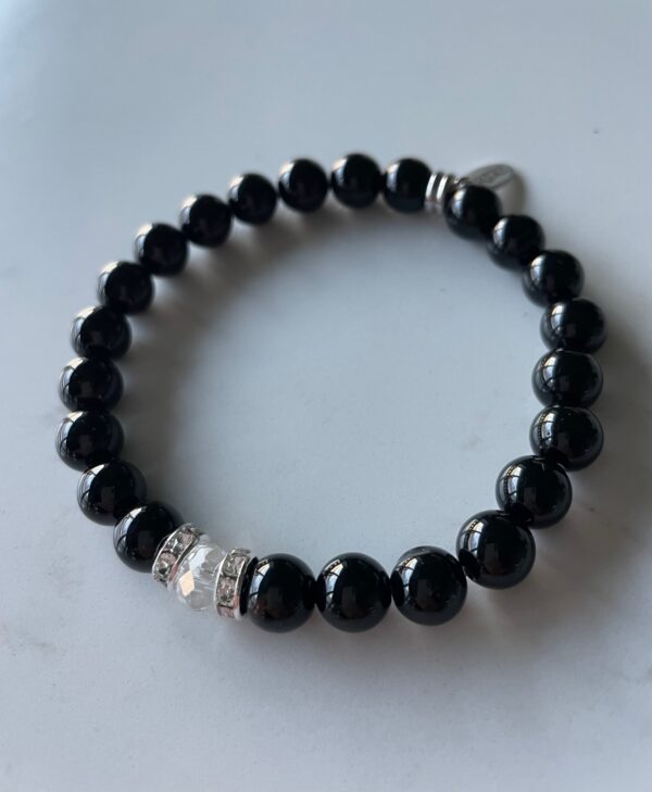 Sort Onyx armbånd - Nero Bella HV24/8 - Bilde 2