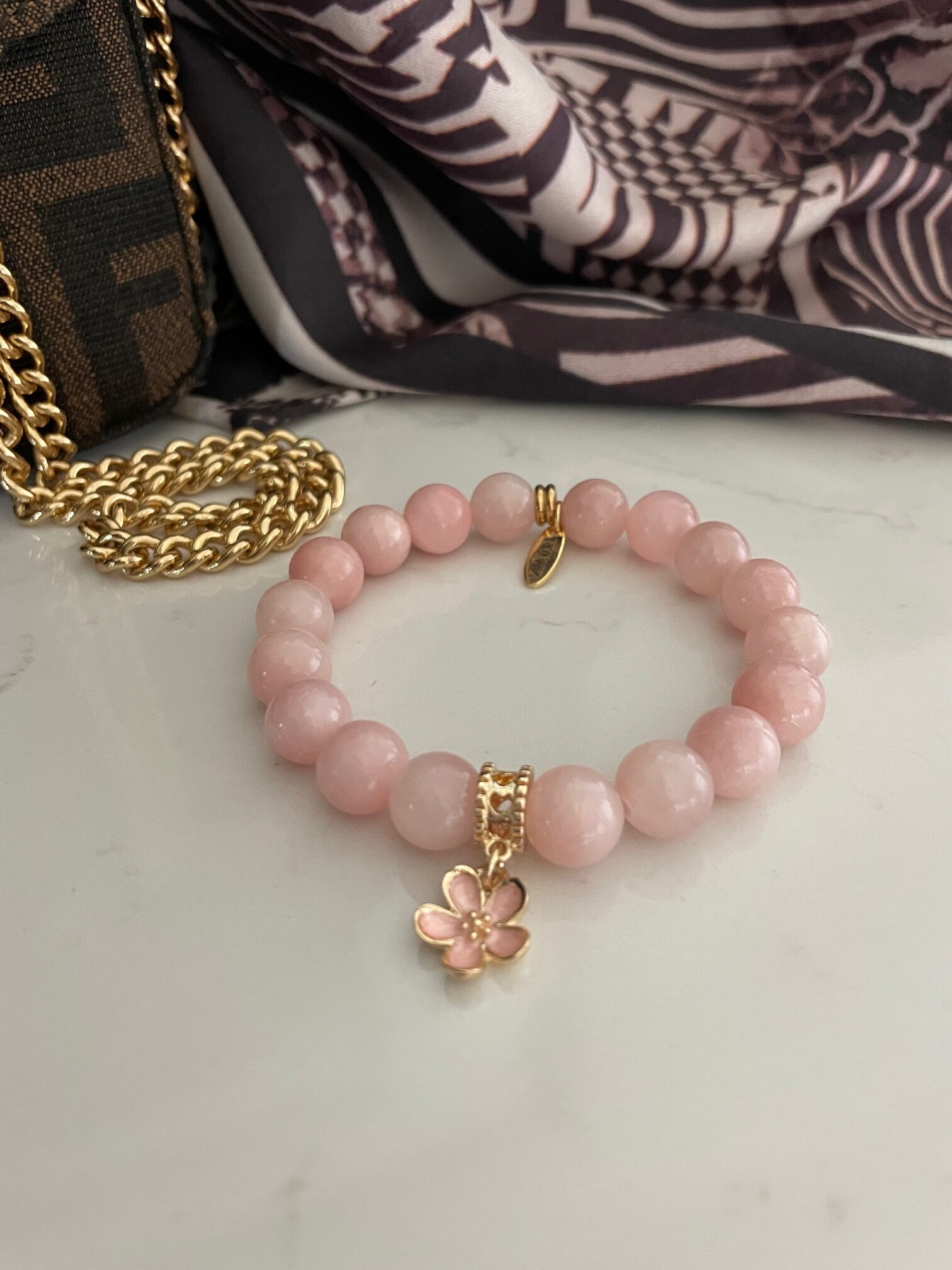Rosa Jade armbånd - Blush Flower VS26/10 - Bilde 2