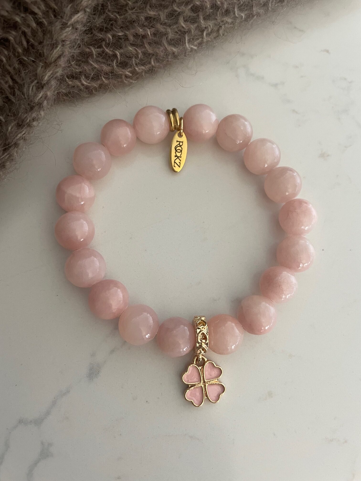 Rosa Jade armbånd - Blush Clover VS24/10 - Bilde 2