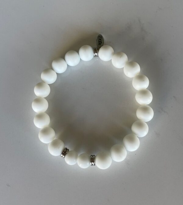 Hvit Onyx armbånd Herremodell - Ren VS24/10 - Image 2