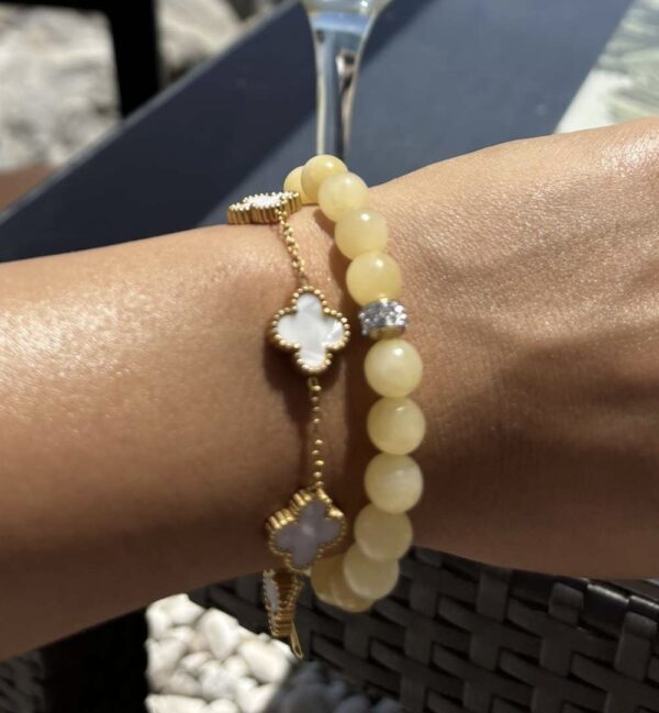 Honningkalsitt armbånd - Honey Strass VS24/8 - Bilde 2