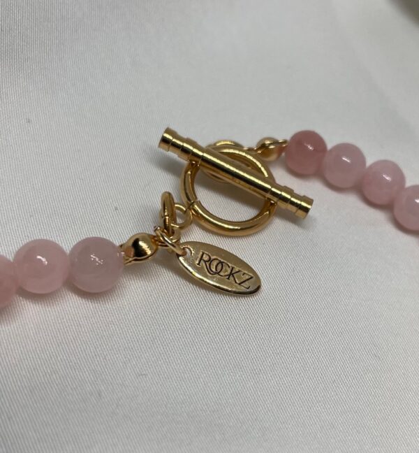 Rosa Jade halskjede langt - Blush VS24/6 - Bilde 3