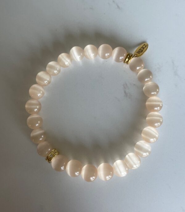 Kattøye armbånd - Champagne Mini HV24/8