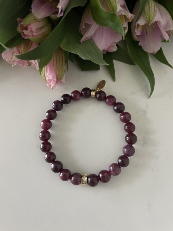 Rød Granat armbånd - Vino Mini HV24/8 - Image 2