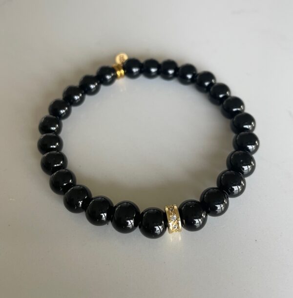 Sort Onyx armbånd - Nero Mini VS25/8
