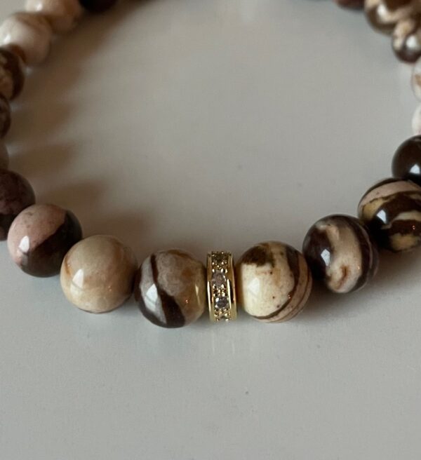 Brun Agat armbånd - Mocha Mini VS25/8 - Bilde 3