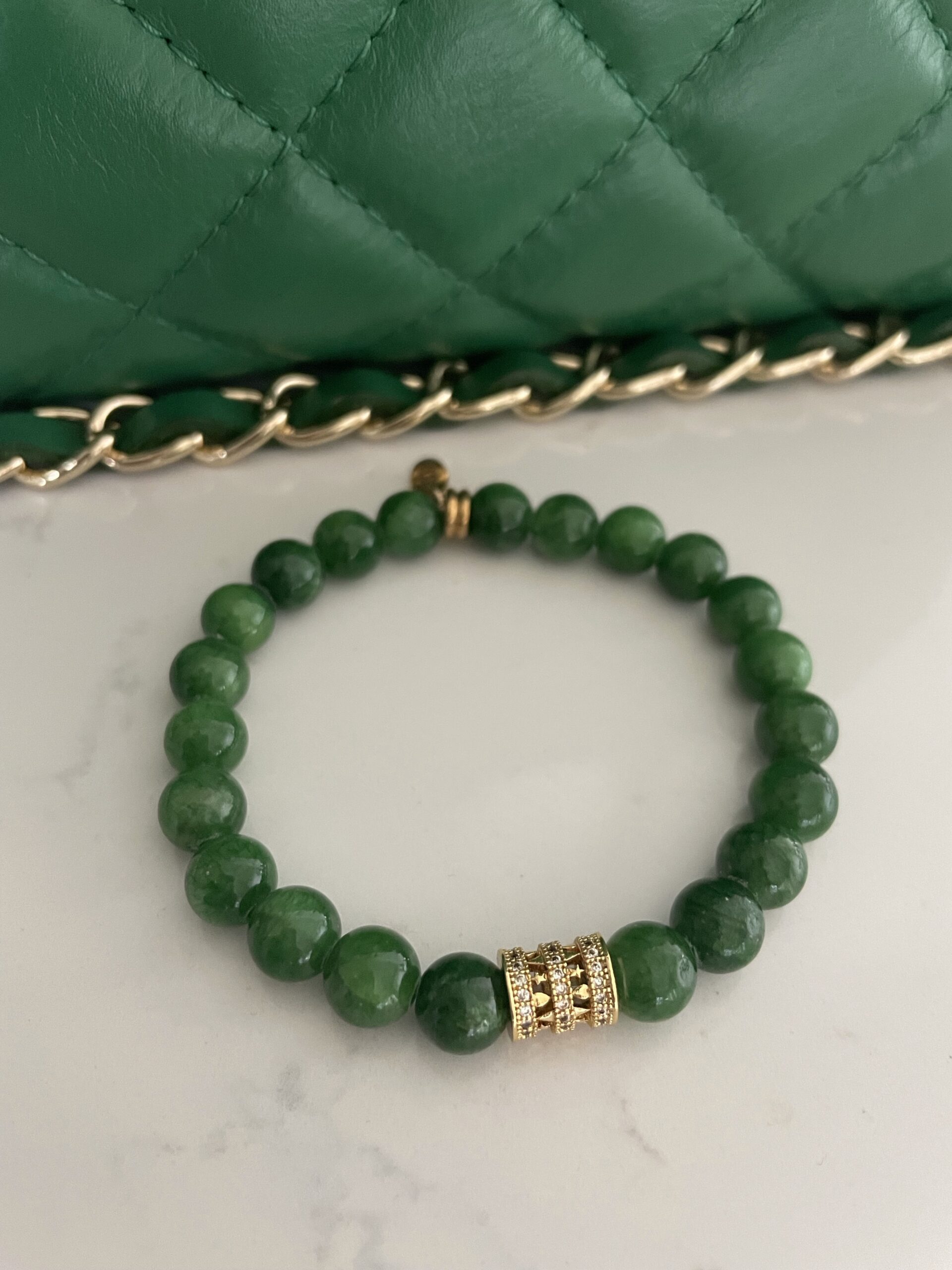 Grønn Kalsedon armbånd - Sugarboom X25/8 - Bilde 2