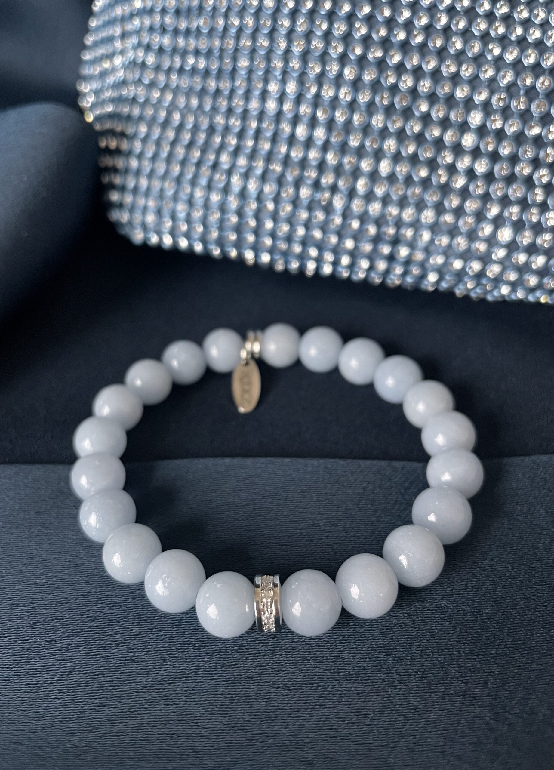 Blå Angelitt armbånd - Sky Mini Silvery VS26/8 - Bilde 2