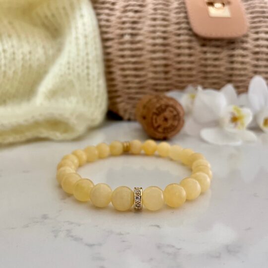 Honningkalsitt armbånd - Lemon Mini VS26/8